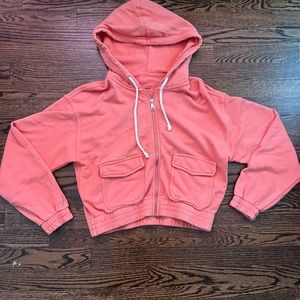 Aerie cropped zip up